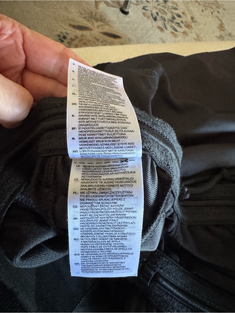 adidas Men’s Black Jogger Sweatpants with Three-Stripe Side - Picture 6 of 7